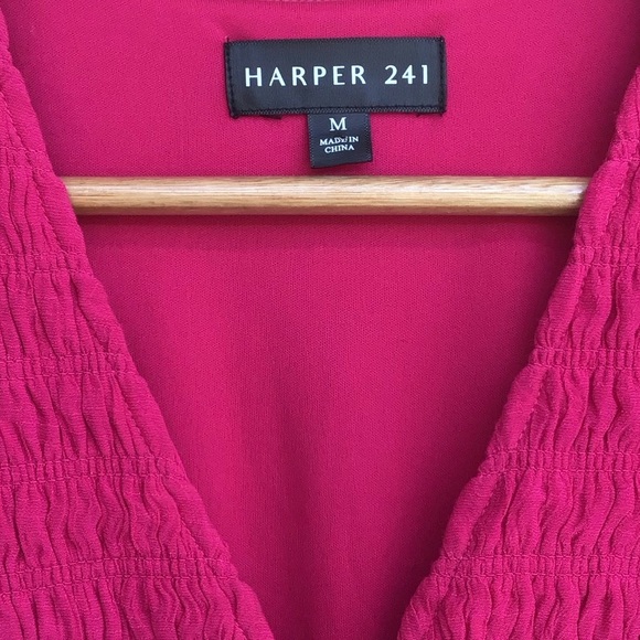 Harper 241 Pink Boho Flutter Sleeve Dress NEW - Picture 5 of 7